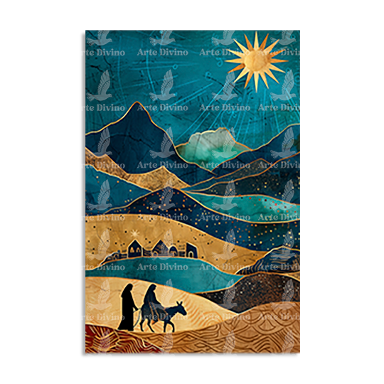 SILENT NIGHT (LUKE 2:4-5) DECORATIVE PICTURE