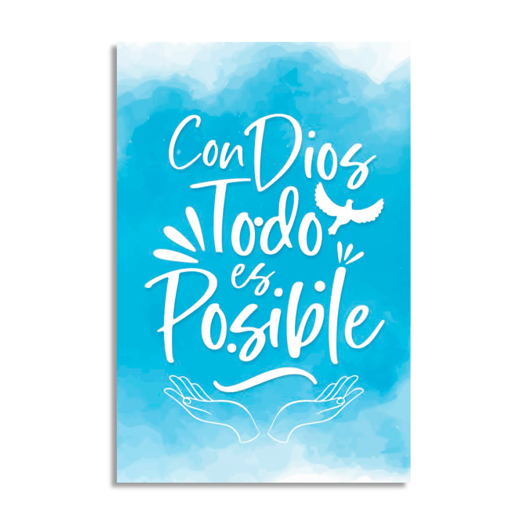 "EVERYTHING IS POSSIBLE" decorative painting