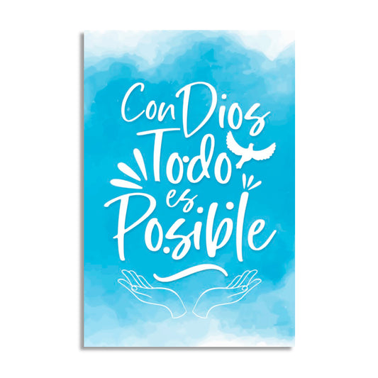 "EVERYTHING IS POSSIBLE" decorative painting