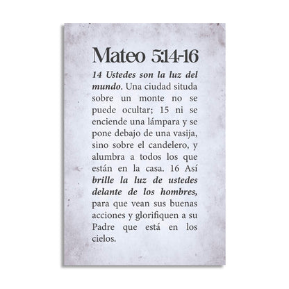 "MATTHEW 5:14-16" decorative painting