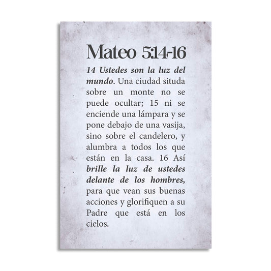 "MATTHEW 5:14-16" decorative painting