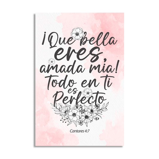 "SONGS 4:7" decorative painting