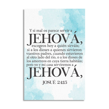 "JOSHUA 24:15" decorative painting