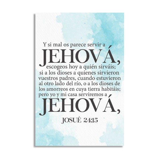 "JOSHUA 24:15" decorative painting