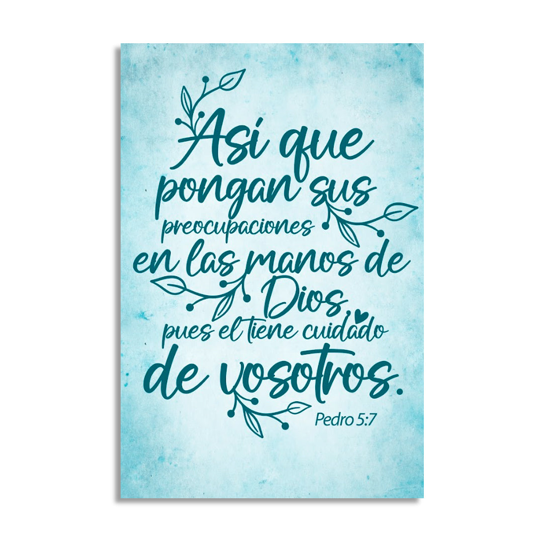 "PETER 5:7" decorative painting
