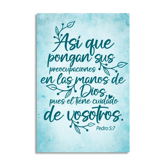 "PETER 5:7" decorative painting