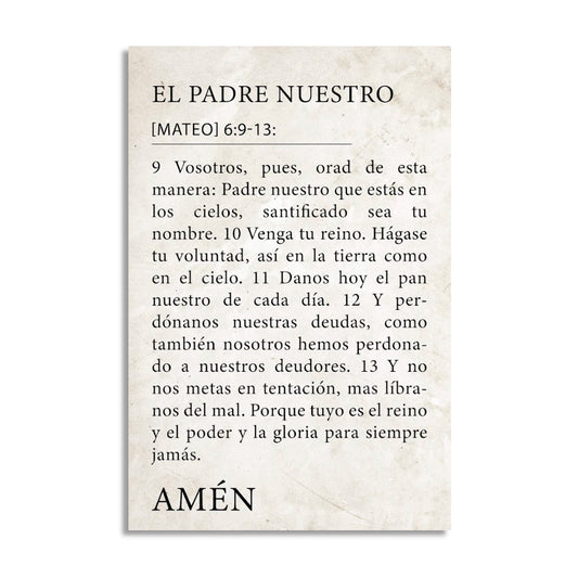 "MATTHEW 6:9-13" decorative painting