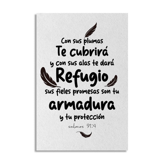 "PSALMS 91:4" decorative painting