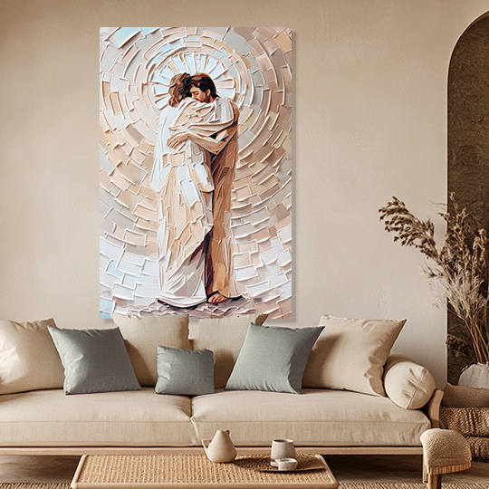 IN HIS ARMS (MATTHEW 11:28) DECORATIVE PAINTINGS