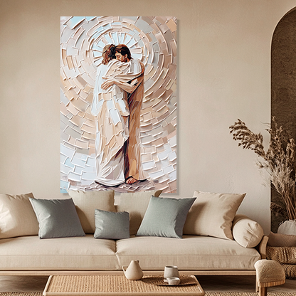IN HIS ARMS (MATTHEW 11:28) DECORATIVE PAINTINGS