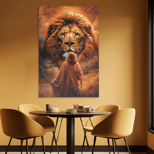 SHINING OF JUDAH (JESUS ​​AND LION) DECORATIVE PAINTING
