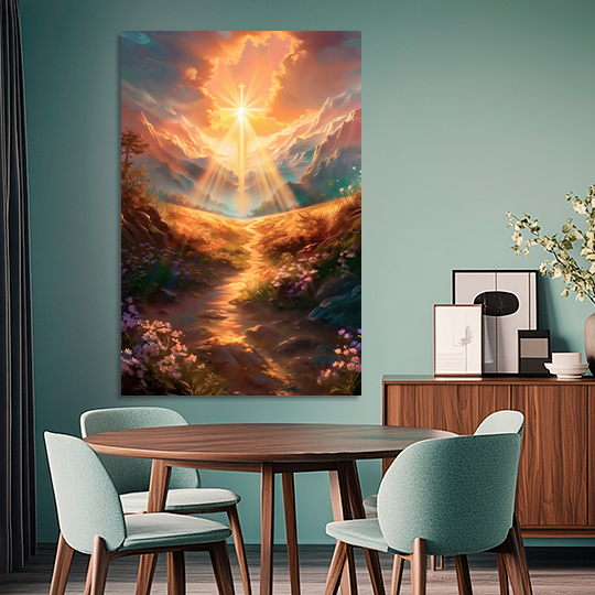 PATH OF LIGHT (ISAIAH 41:10) DECORATIVE PICTURE