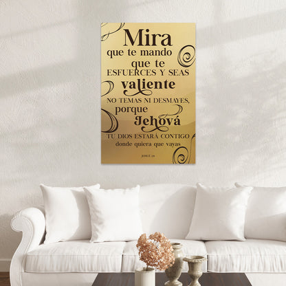 "JOSHUA 1:9" decorative painting