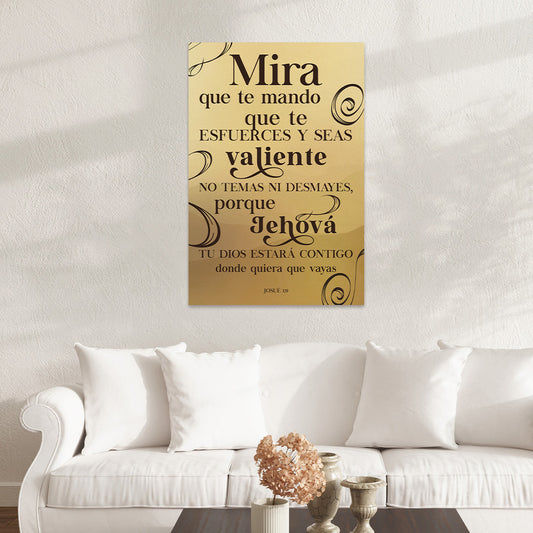 "JOSHUA 1:9" decorative painting