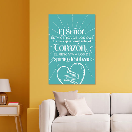 "PSALMS 34:18" decorative painting