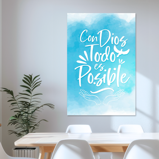 "EVERYTHING IS POSSIBLE" decorative painting