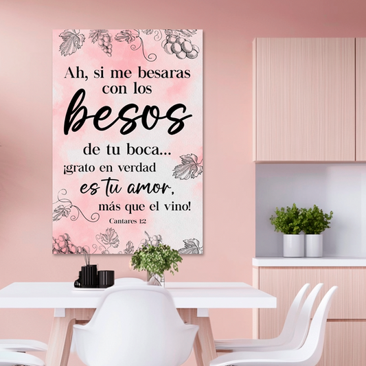"SONGS 1:2" decorative painting