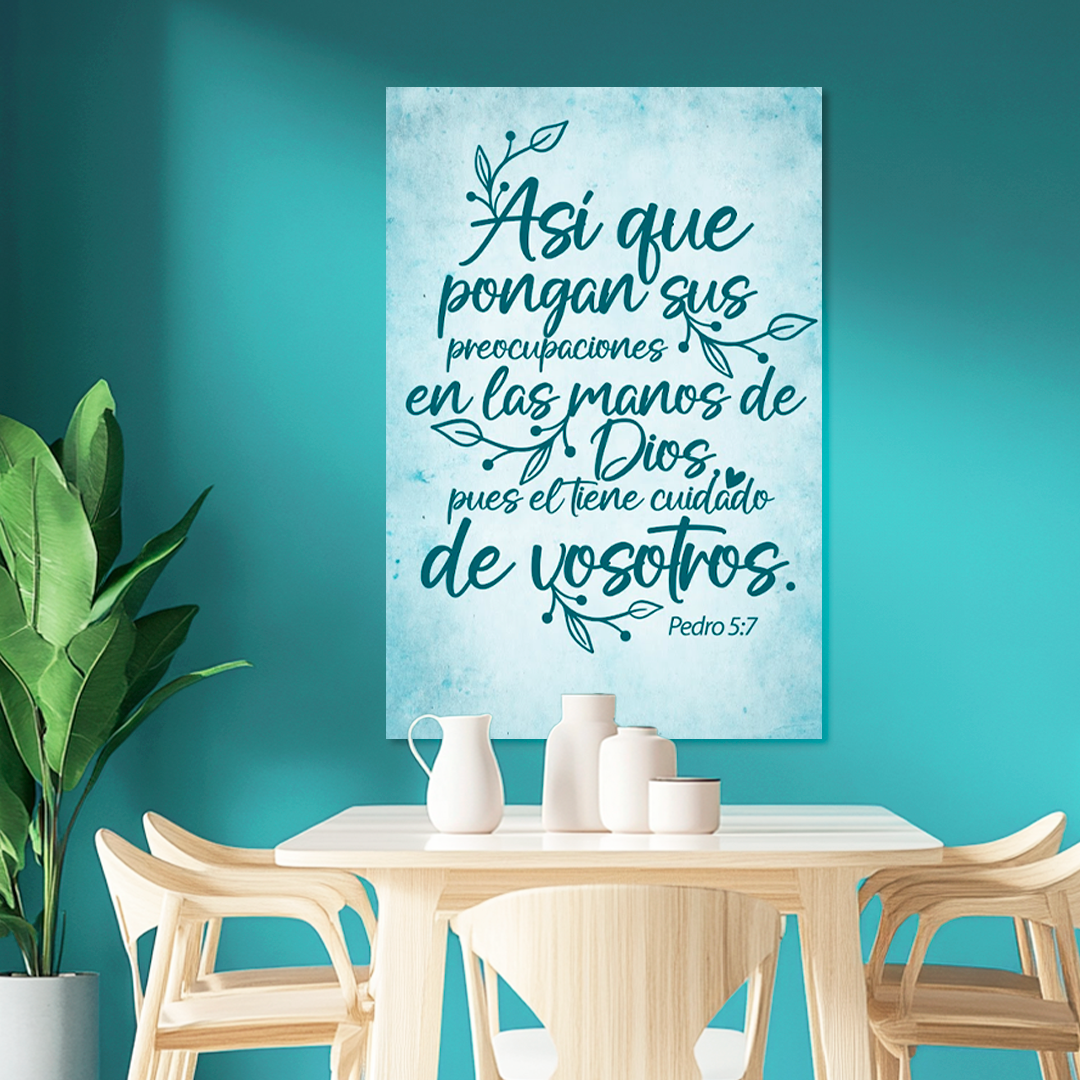 "PETER 5:7" decorative painting