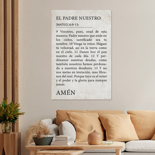 "MATTHEW 6:9-13" decorative painting