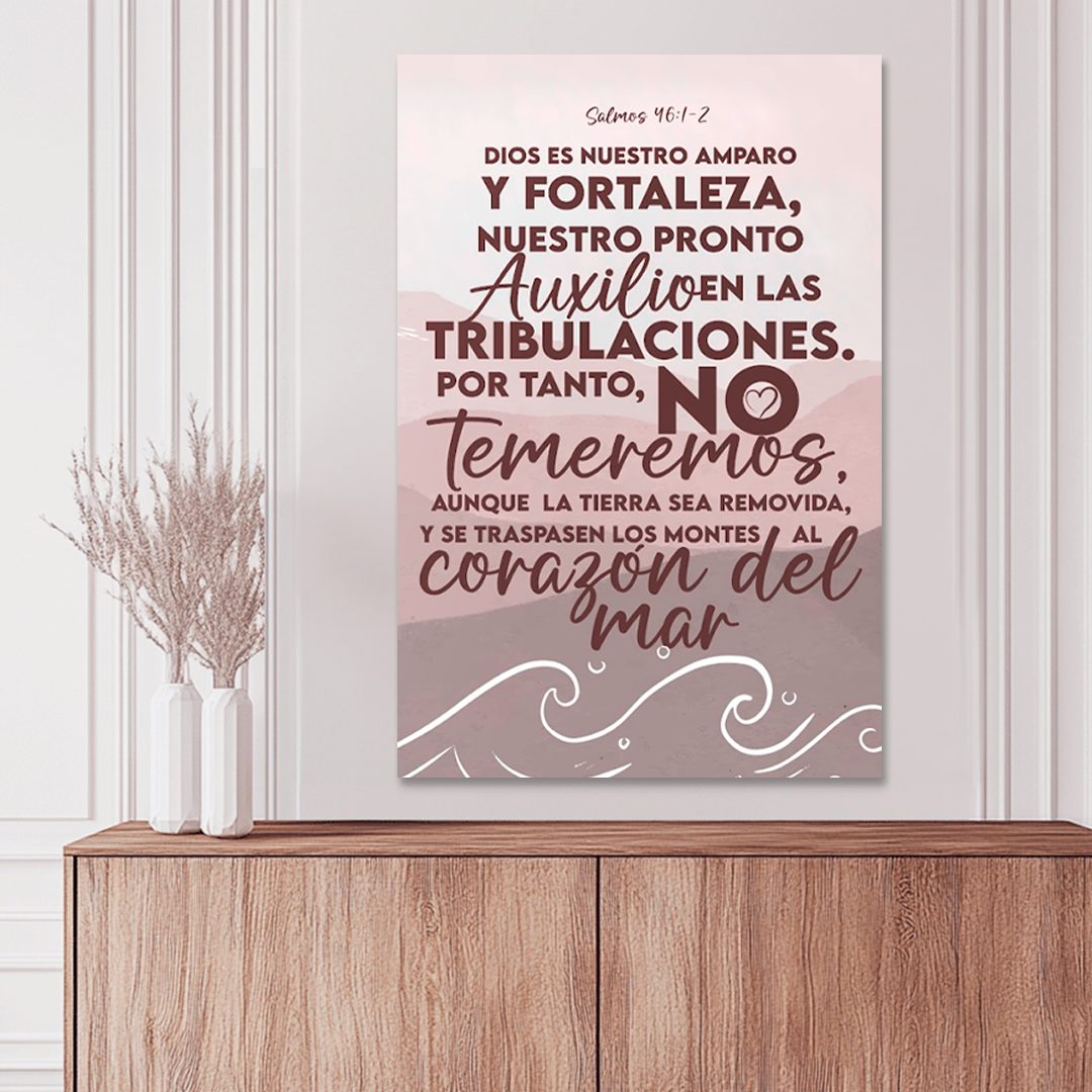 "PSALMS 46:1-2" decorative painting