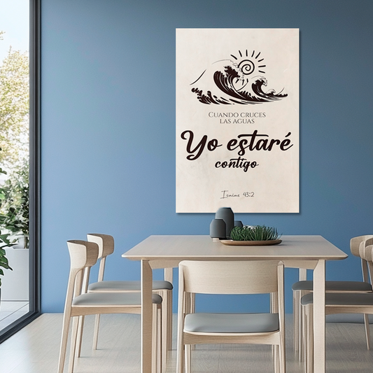 "ISAIAH 43:2" decorative painting