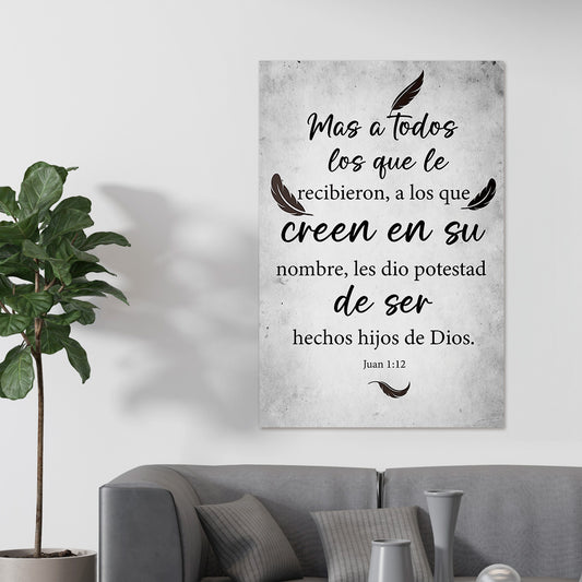 "JOHN 1:12" decorative painting
