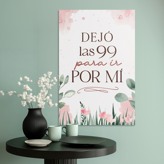 "LEFT THE 99" decorative painting