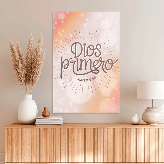 "GOD FIRST" decorative painting