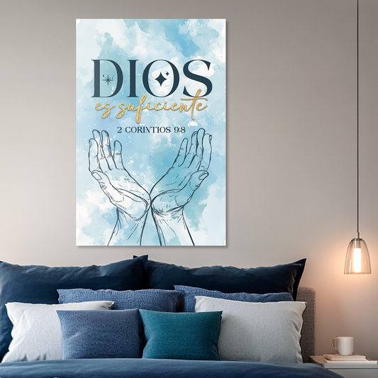 "GOD IS ENOUGH" decorative painting