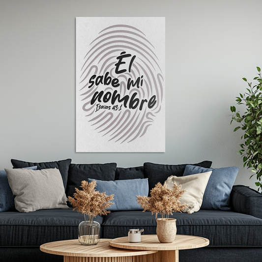 "HE KNOWS MY NAME" decorative painting