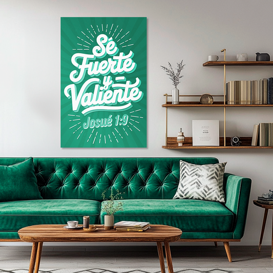 "JOSHUA 1:9" decorative painting