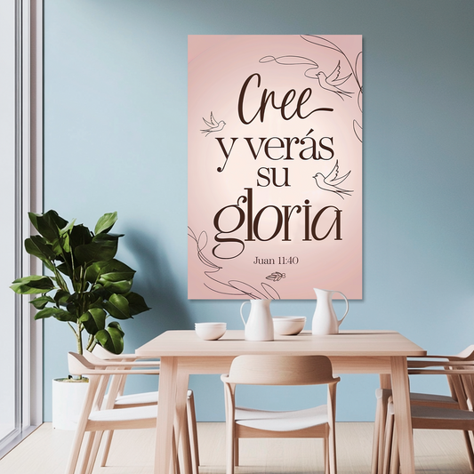 "JOHN 11:40" decorative painting