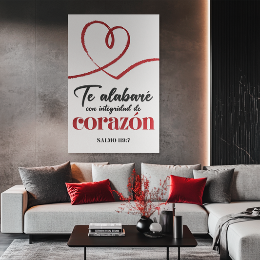 "PSALM 119:7" decorative painting