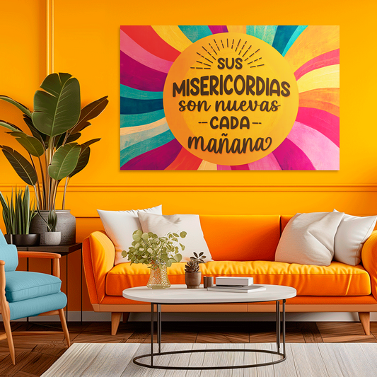 "HIS MERCIES ARE NEW" decorative painting