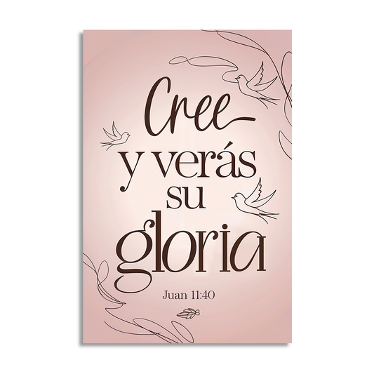 "JOHN 11:40" decorative painting
