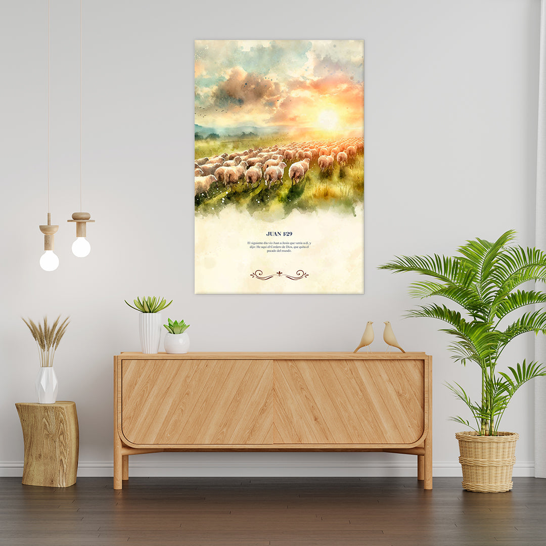 "My Good Shepherd" watercolor (vertical)