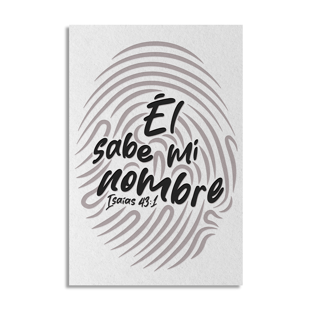 "HE KNOWS MY NAME" decorative painting