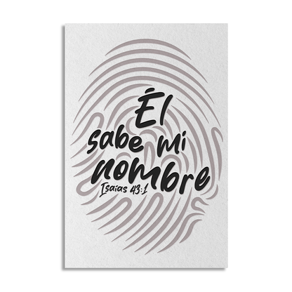"HE KNOWS MY NAME" decorative painting