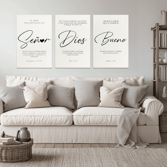 "LORD, GOD, GOOD" set of decorative paintings