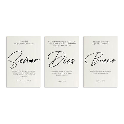 "LORD, GOD, GOOD" set of decorative paintings